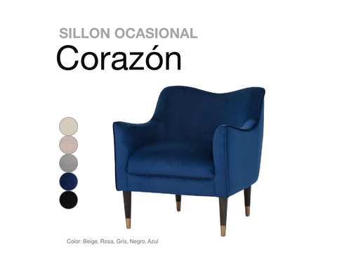 SILLON OCASIONAL CORAZON